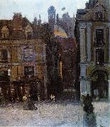 Walter Sickert The Quai Duquesne and the Rue Notre Dame, Dieppe oil